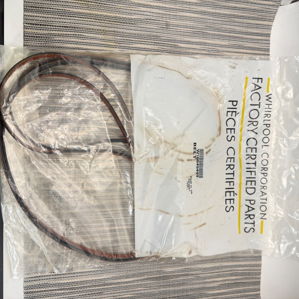 Whirlpool W10849499 Dryer Drum Belt Genuine OEM Factory Certified Part NEW